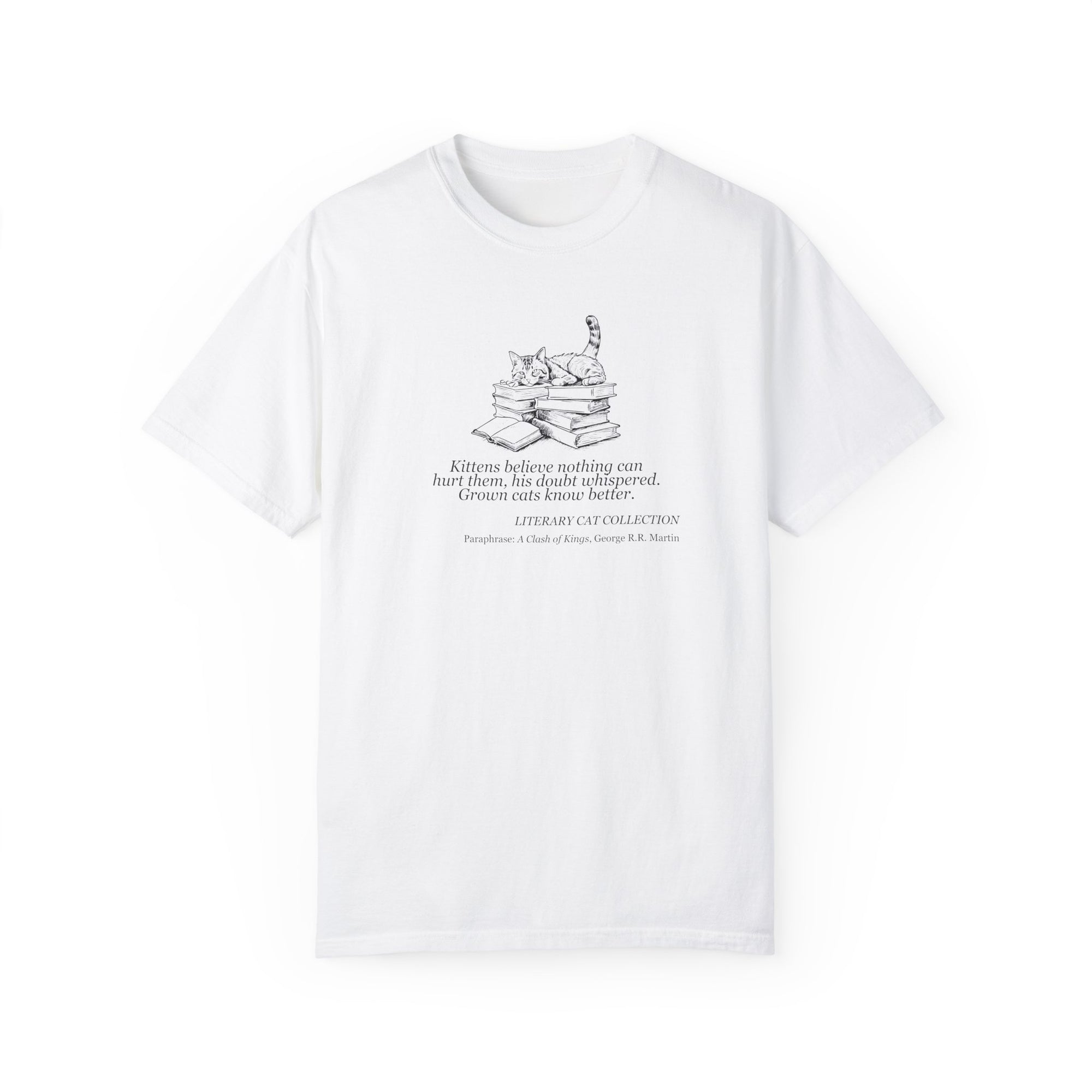 Literary Cat Unisex T-Shirt - A Clash of Kings