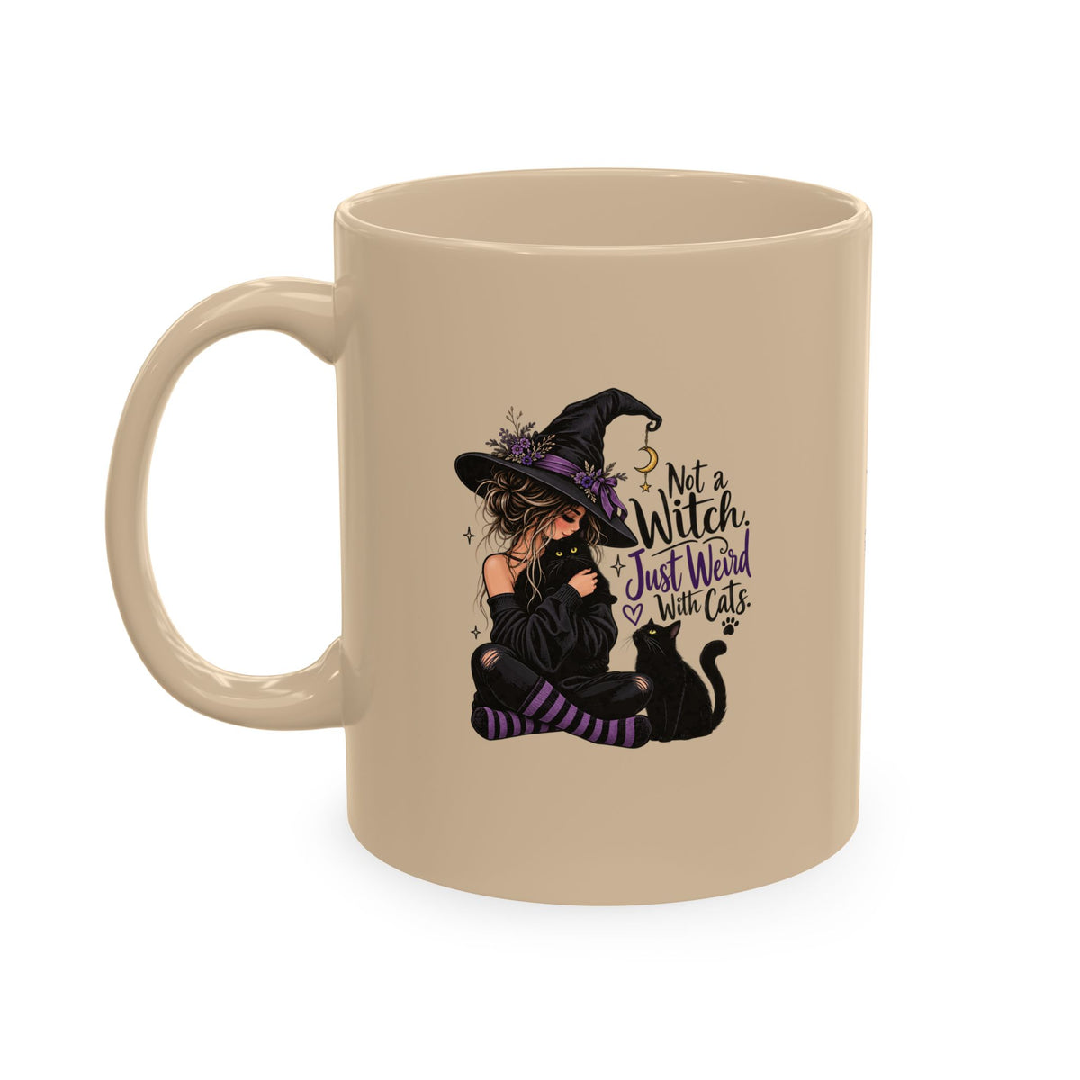 Not a Witch, Just Weird With Cats Halloween Coffee Mug