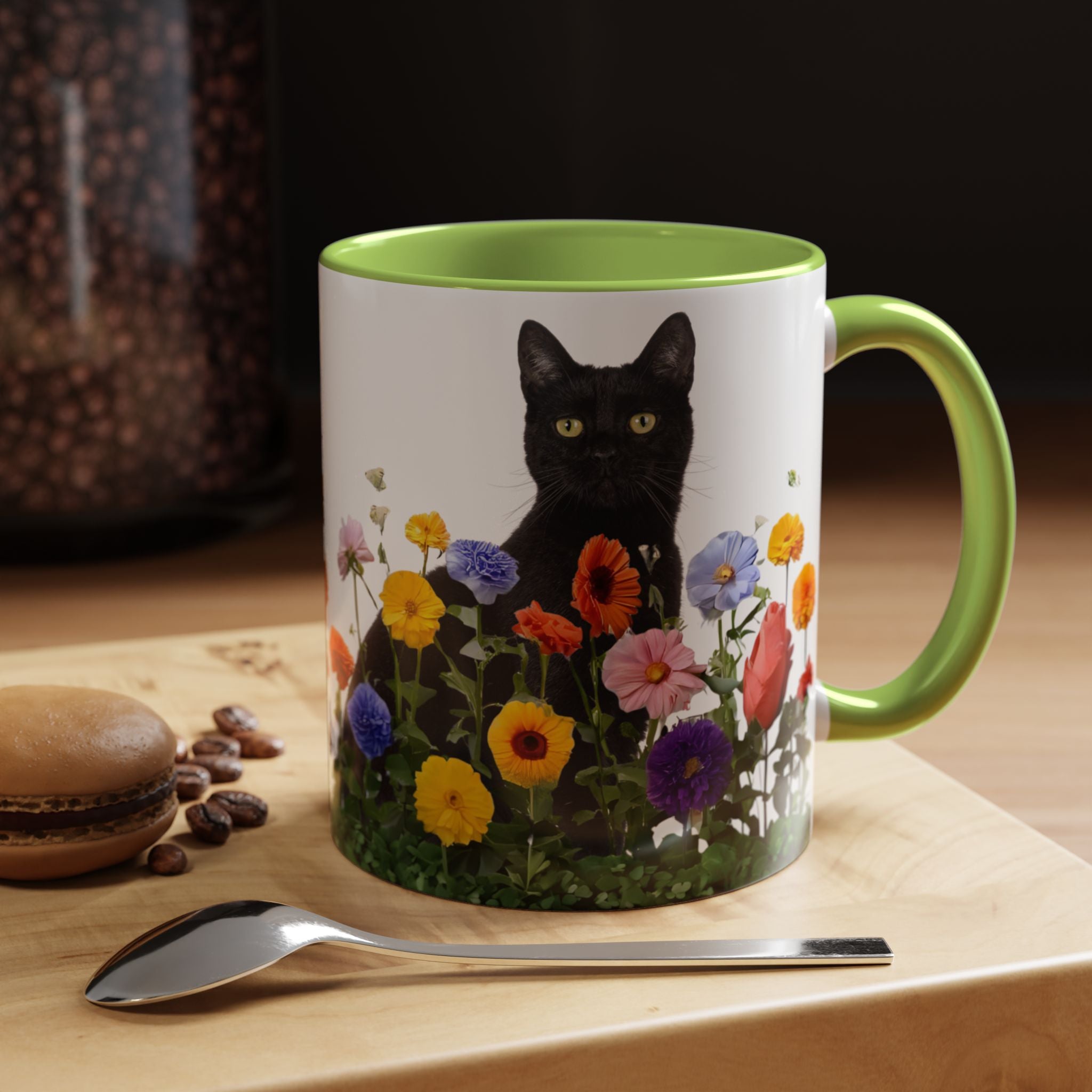Floral Cats Coffee Mug - 11 oz/15 oz