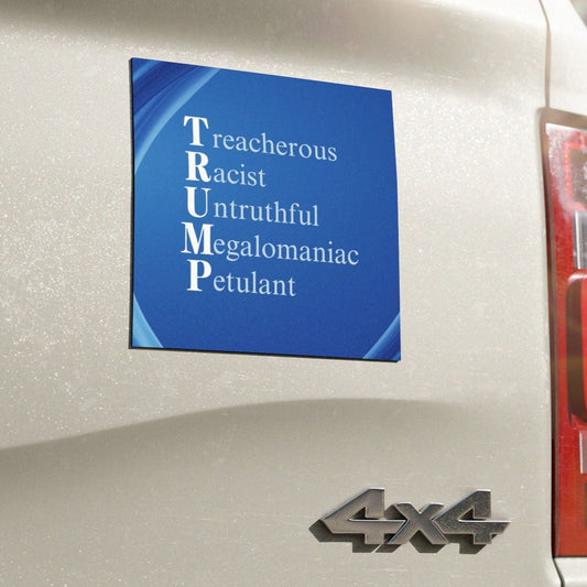 Anti-Trump Acronym Design Bumper Magnet Printify