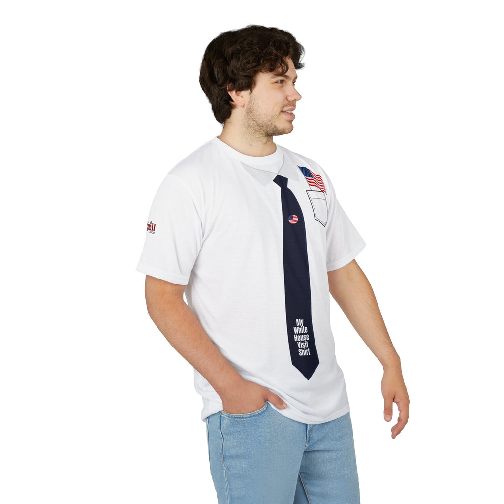 My White House Visit Shirt with American Flag Design Printify