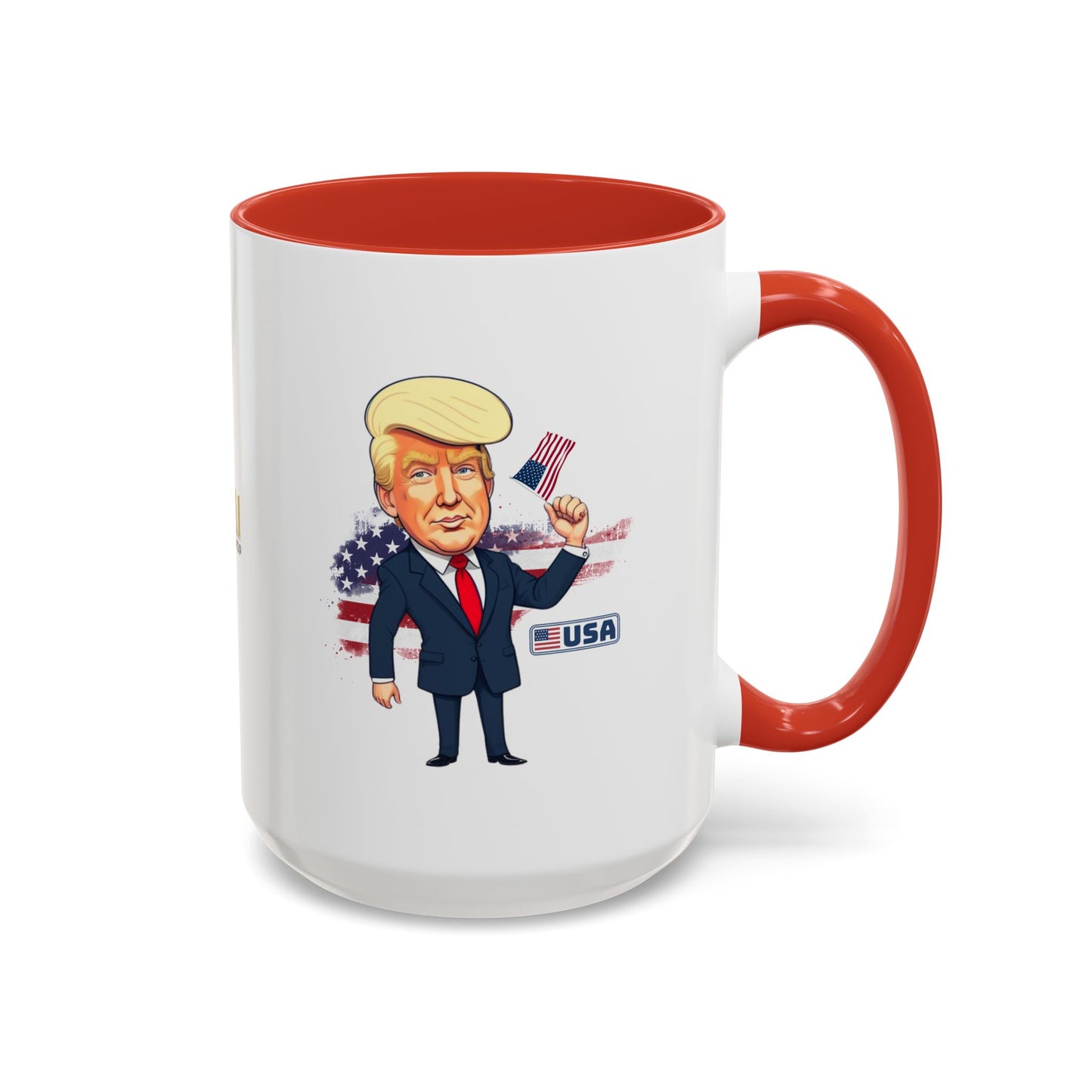 Flag Waving Trump USA Coffee Mug