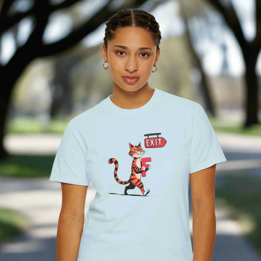 Getting the F Outta Here Unisex Garment-Dyed T-shirt