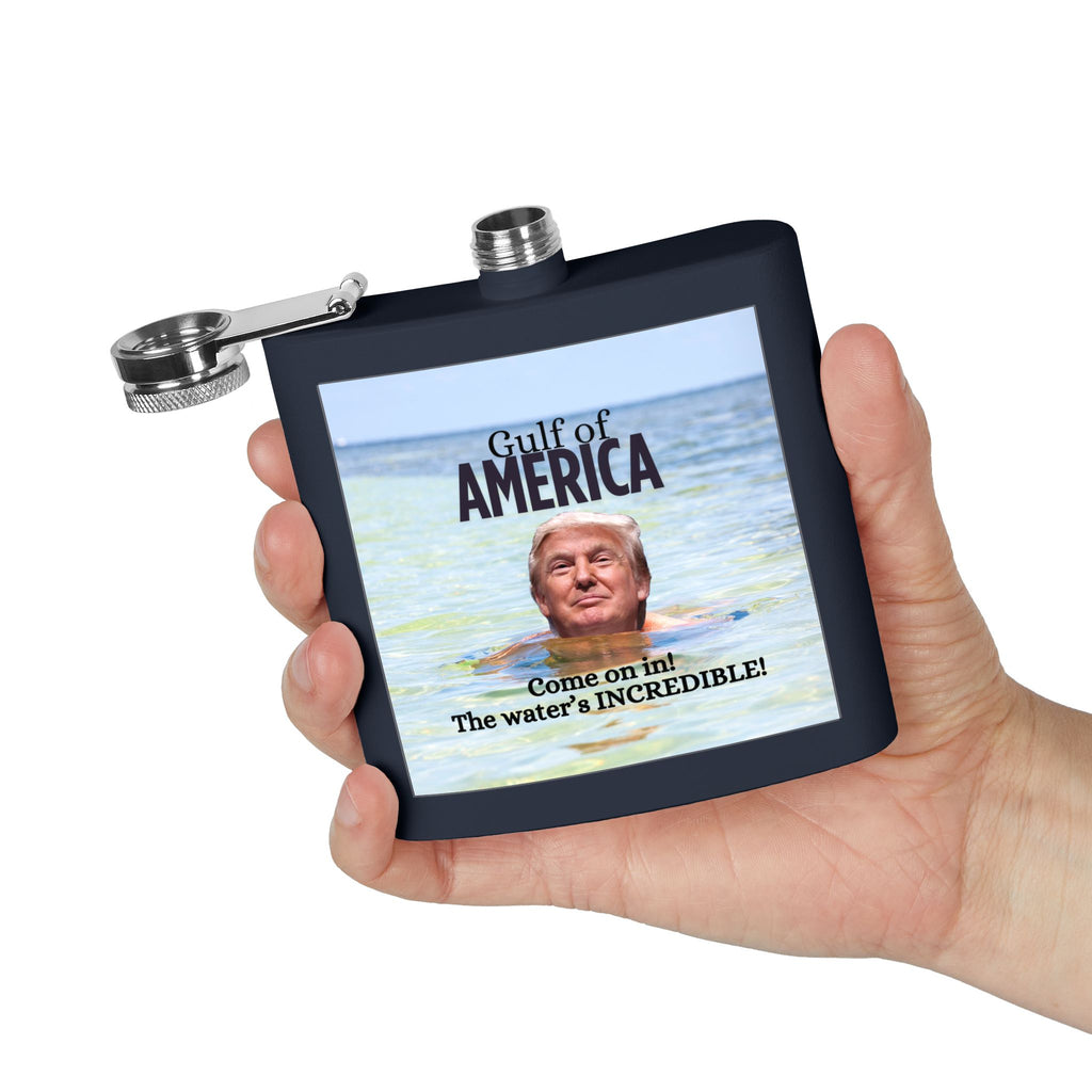 Funny Stainless Steel Flask - American Gulf  - Perfect for Parties & Gifts
