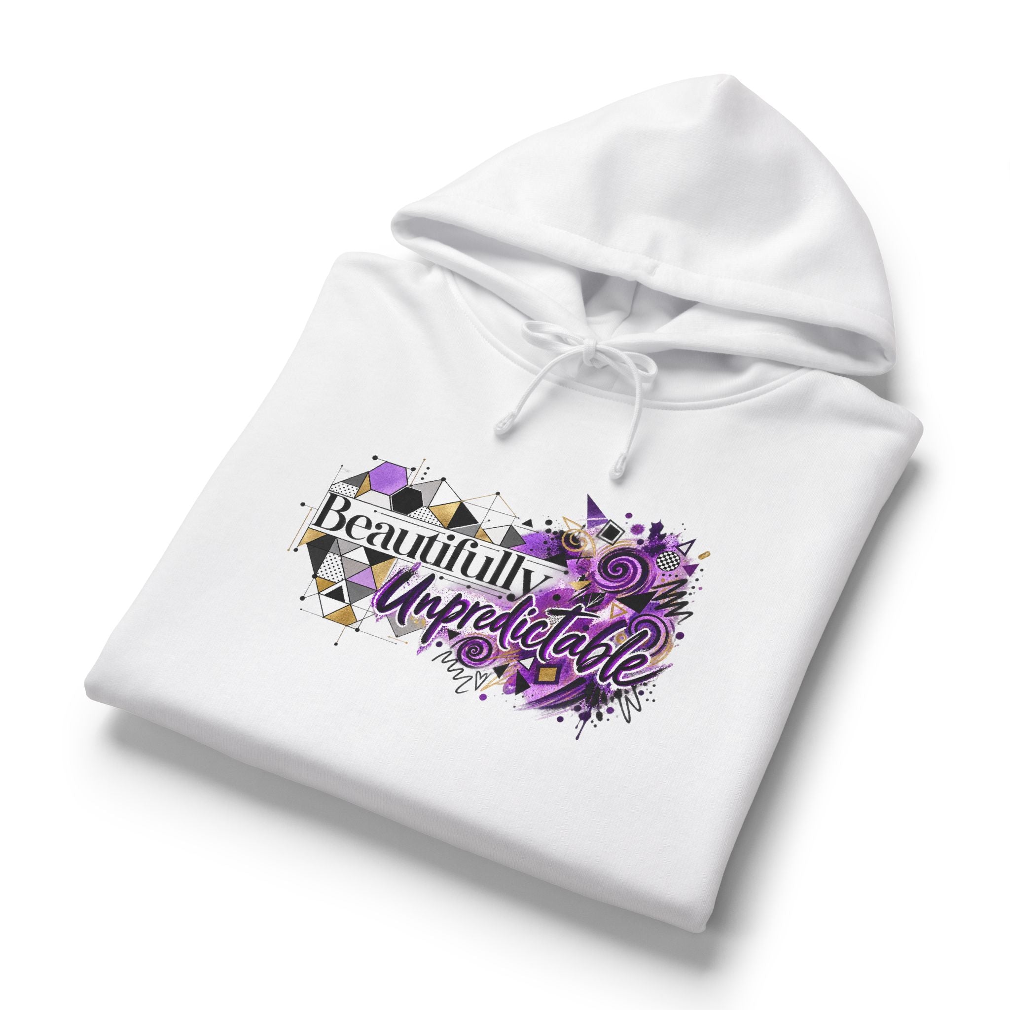 Beautifully Unpredictable Epilepsy Awareness Organic Cotton Hoodie