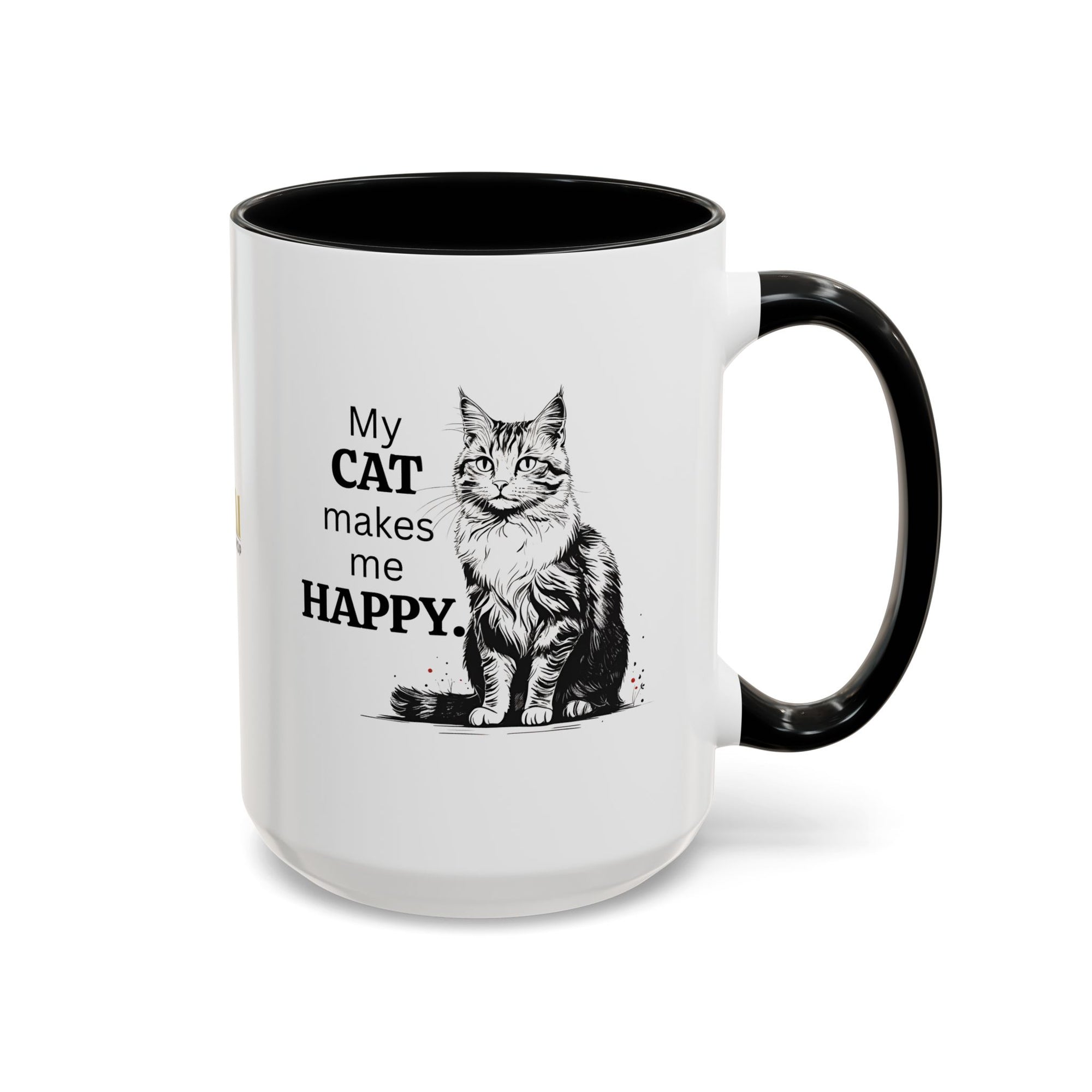 Cat Lover's Accent Coffee Mug: Perfect Gift for Cat Owners