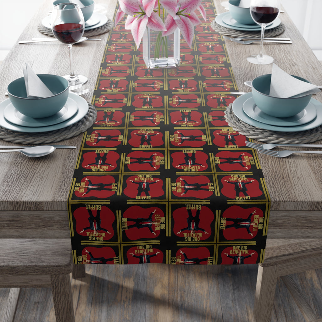 One Big Beautiful Buffet Table Runner