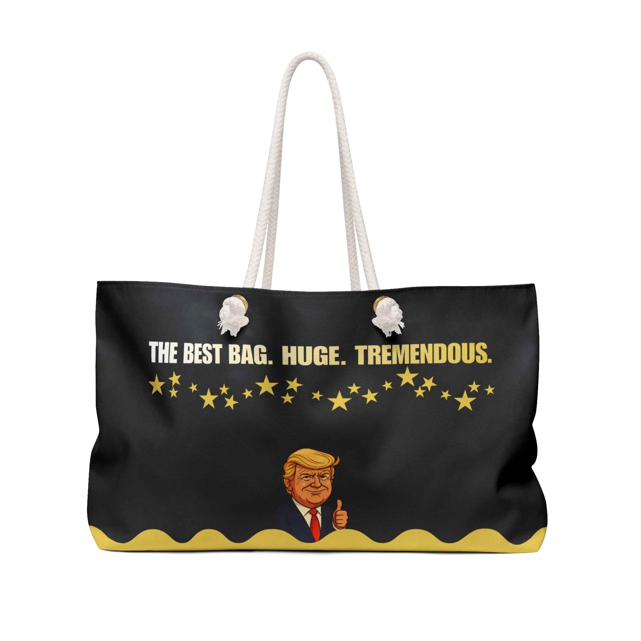 The Best Bag. Huge. Tremendous. — Black & Gold Weekender Bag