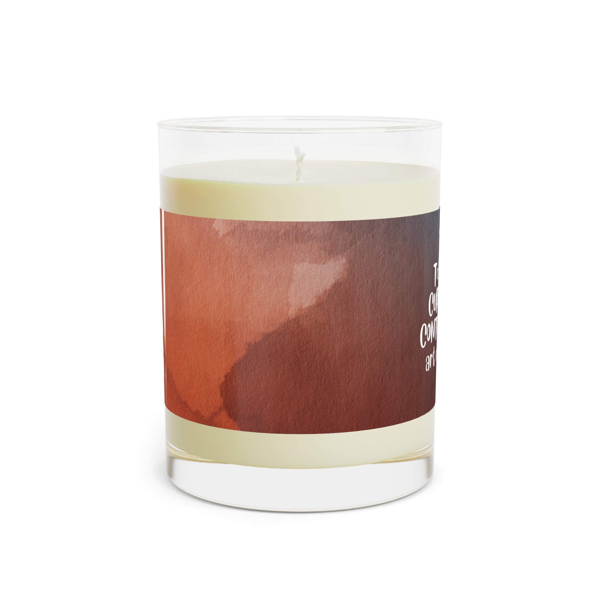 Photo depicting the ​Curious & Content Scented Candle - Full Glass, 11oz from EpiAl's Shop.