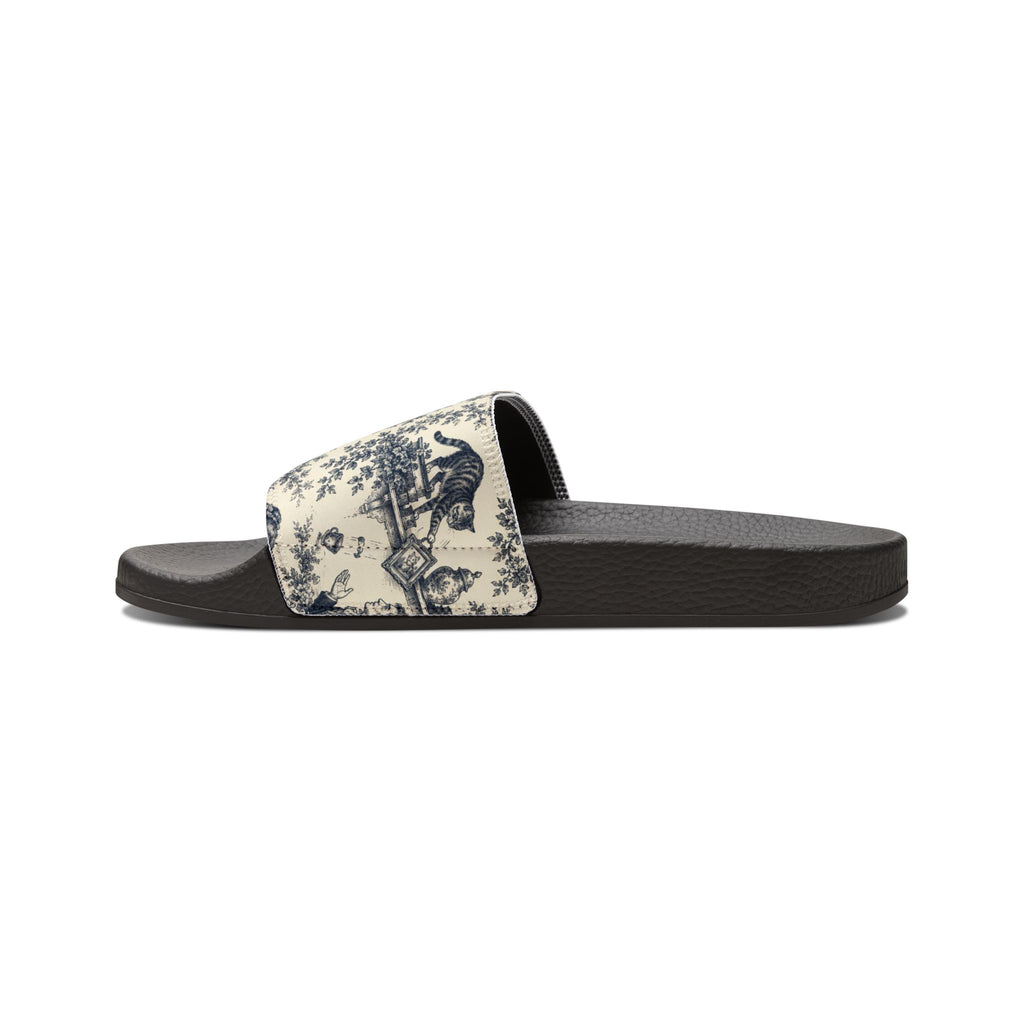Toile Cats Slide Sandals (Removal Straps)