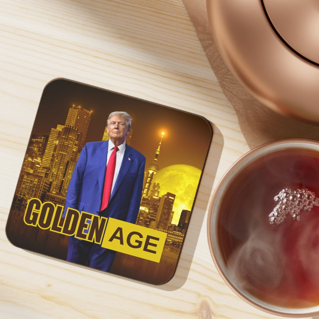 Trump Golden Age Hardboard Back Coaster