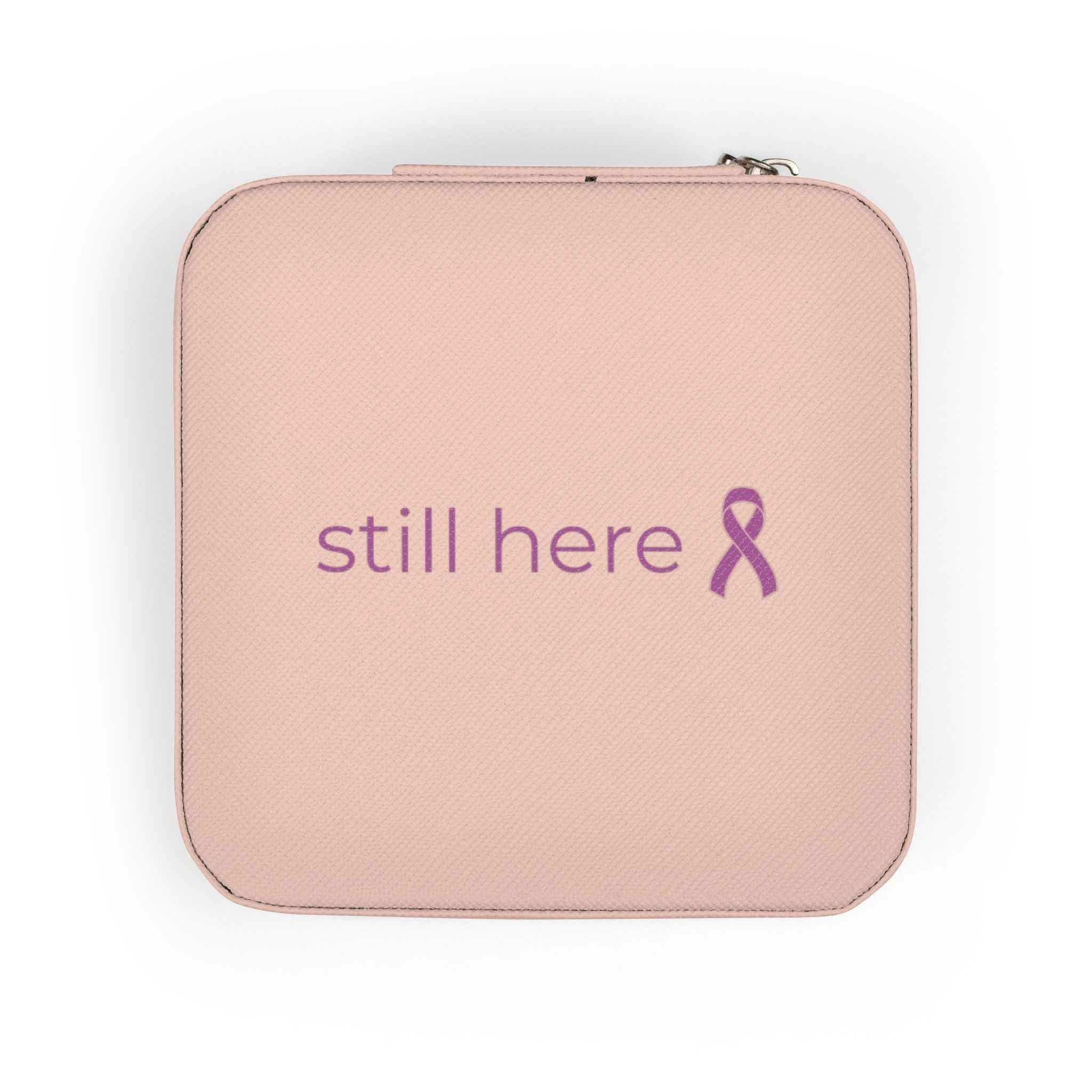 Still Here Jewelry Travel Case – Compact Blush Organizer