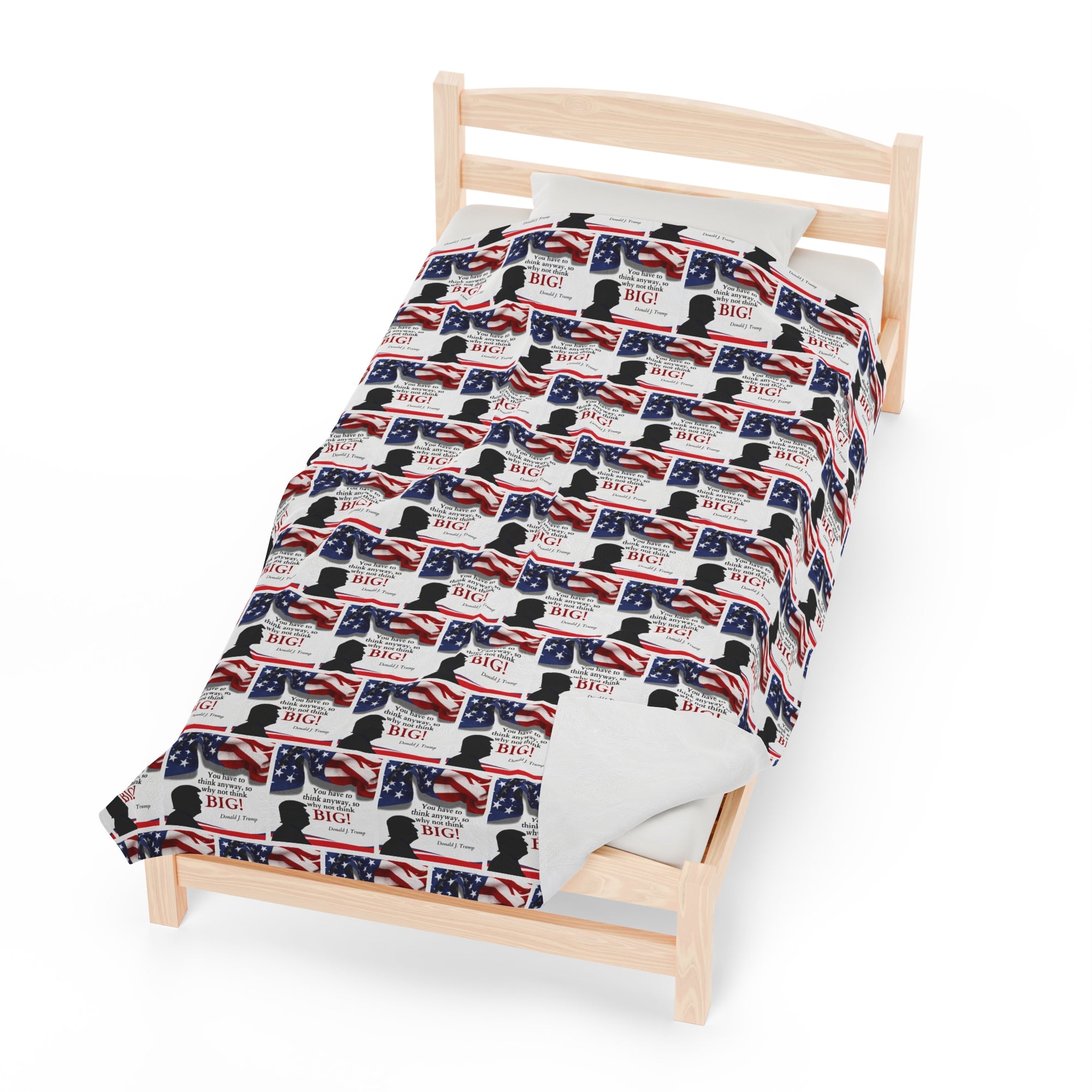 Trump: Think Big Velveteen Plush Blanket