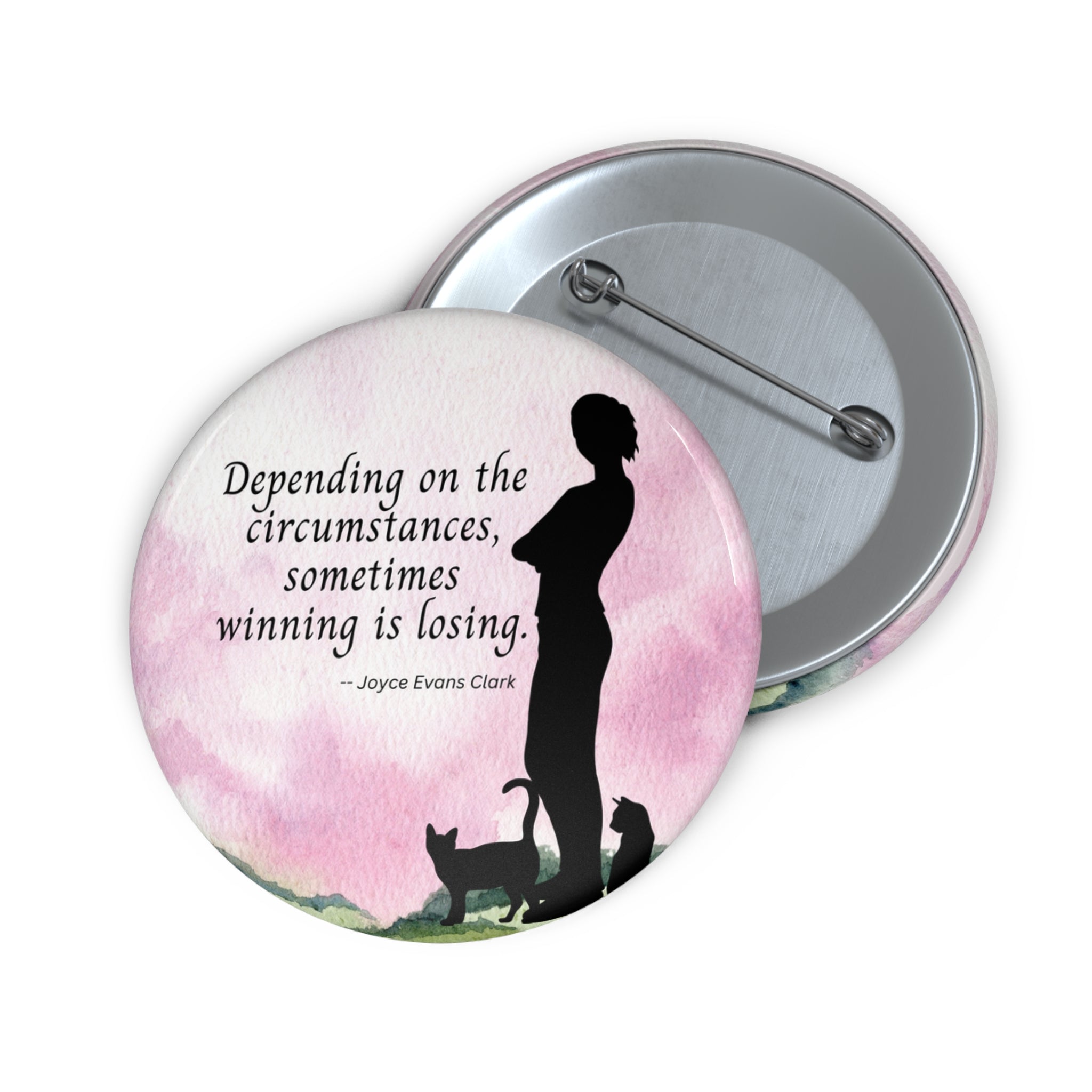 Photo depicting the ​Winning is Losing Pin Buttons from EpiAl's Shop.