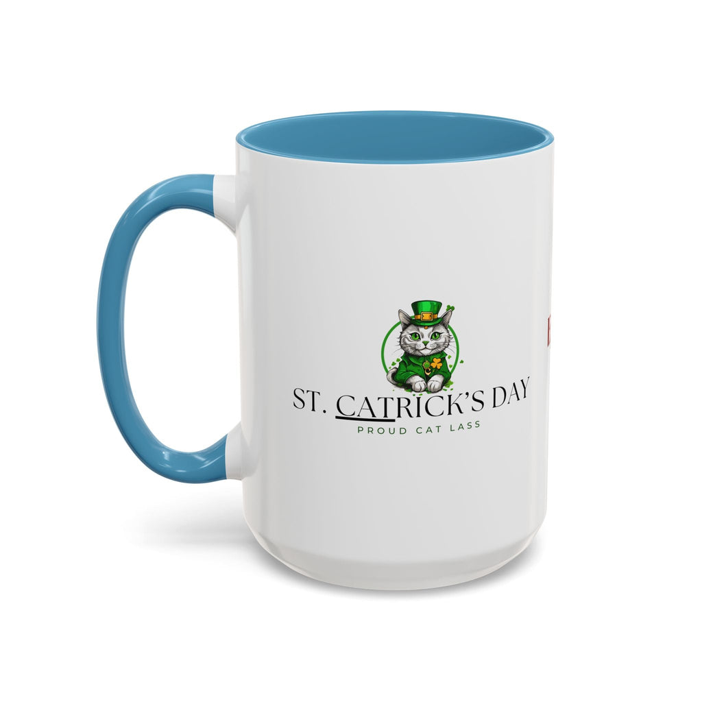 St. Patrick's Day Cat Coffee Mug - Proud Cat Lass Design Printify