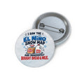 El Niño Snow Map Bread & Milk Pinback Button