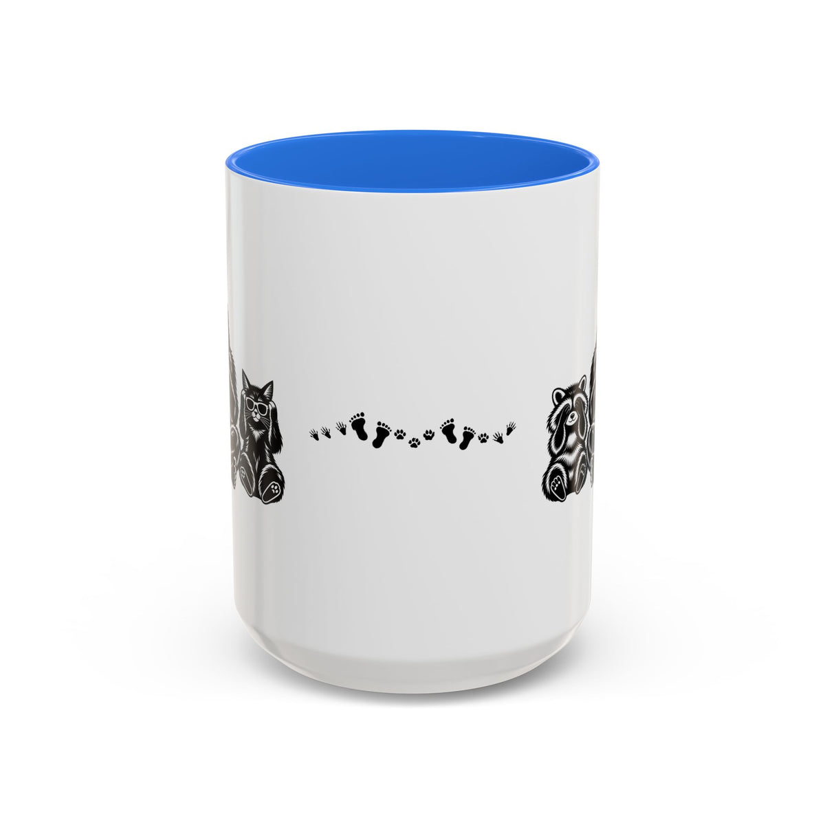 Hear No Evil, See No Evil, Speak No Evil | Bigfoot, Jimothy & Cat Accent Coffee Mug 11oz/15oz