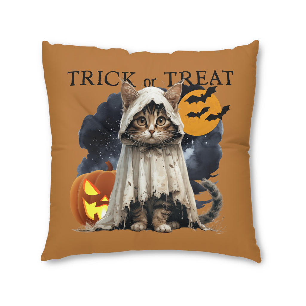 Halloween Cat Floor Pillow, Square