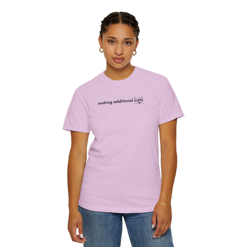 Seeking Additional Cats T-Shirt | Cat Lover Minimal Tee