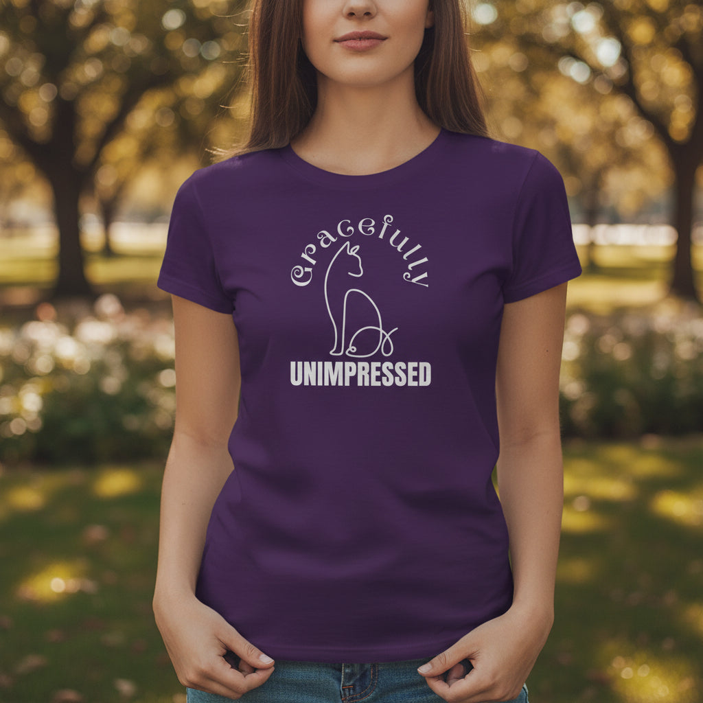 Gracefully Unimpressed Women’s Tee – Soft Look, Sharp Mood