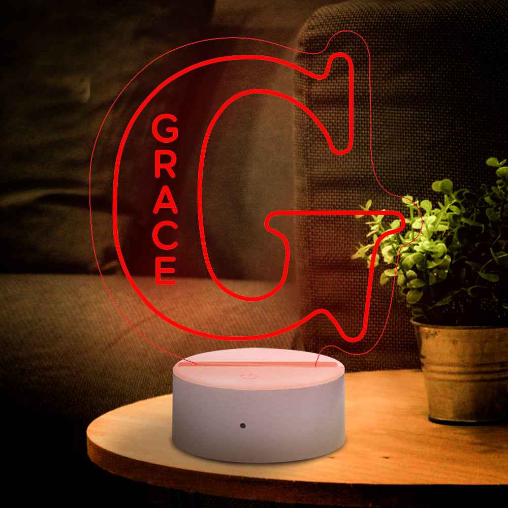 LED A–Z Personalized Lamp | “Yes, It’s Your Name. Obviously.”