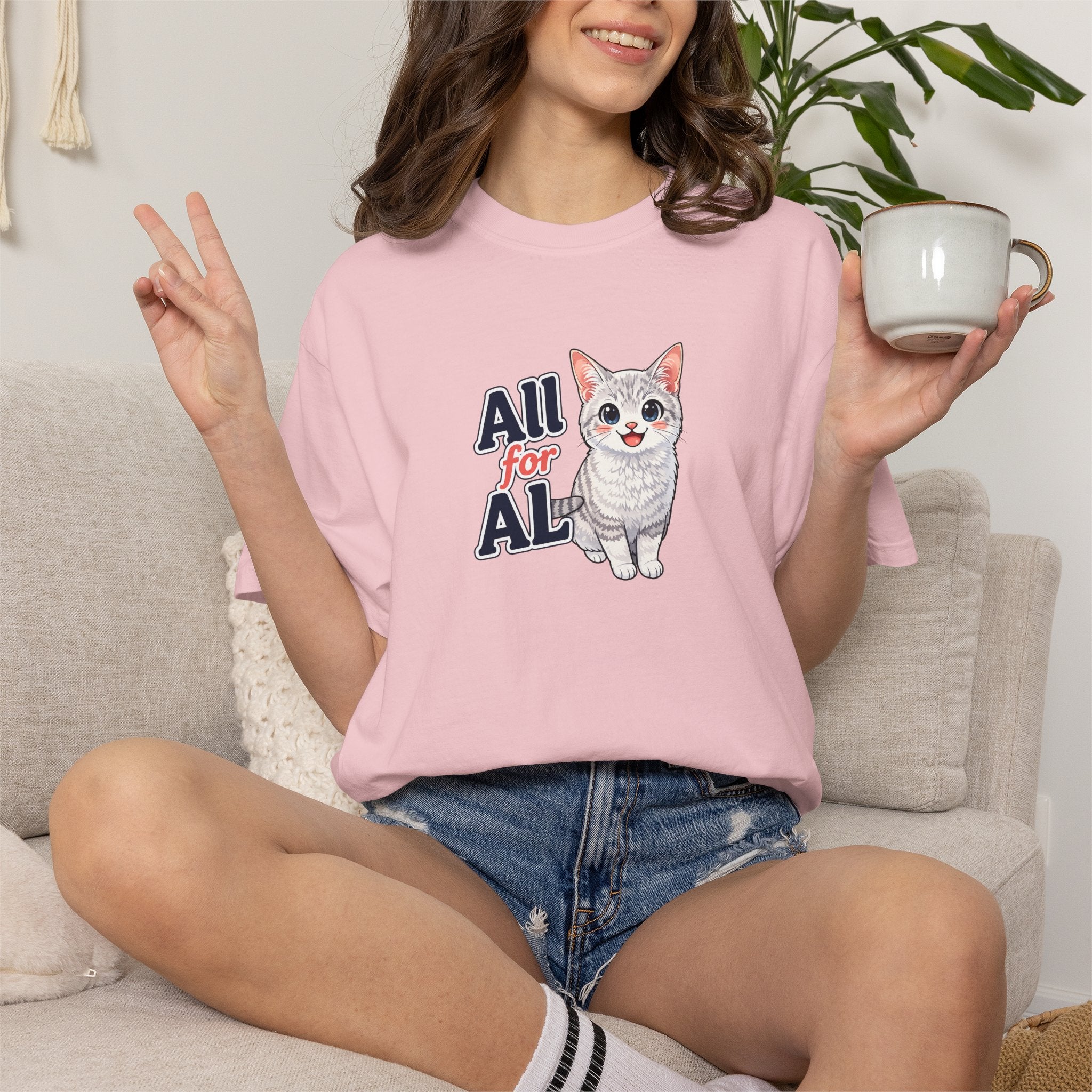 All for AL Cat Graphic T-Shirt