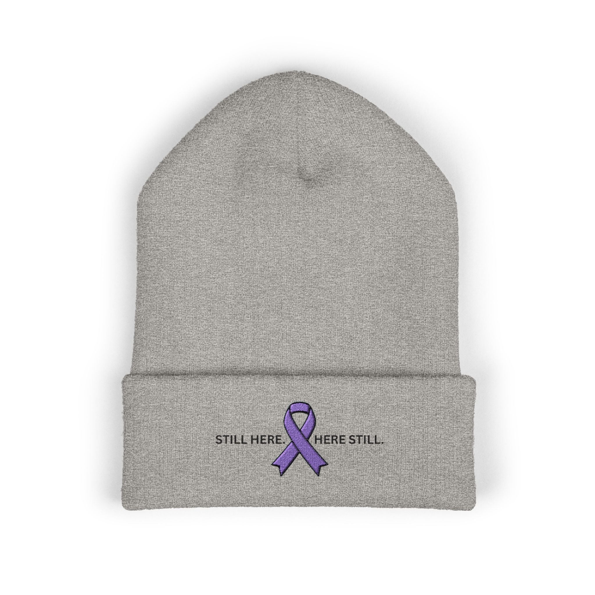 Still Here. Here Still. Epilepsy Awareness Beanie (Adult)