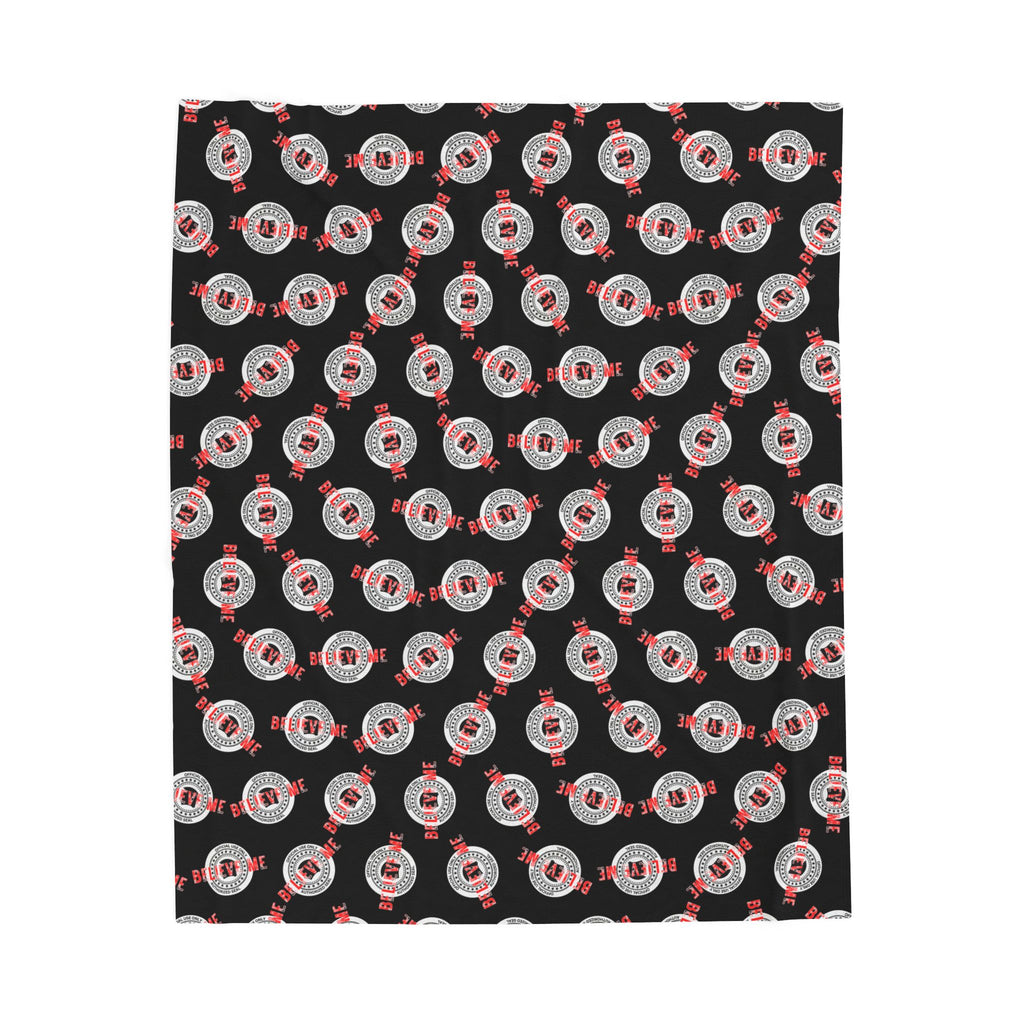 “Believe Me” Official Seal Velveteen Blanket – Political Parody Throw