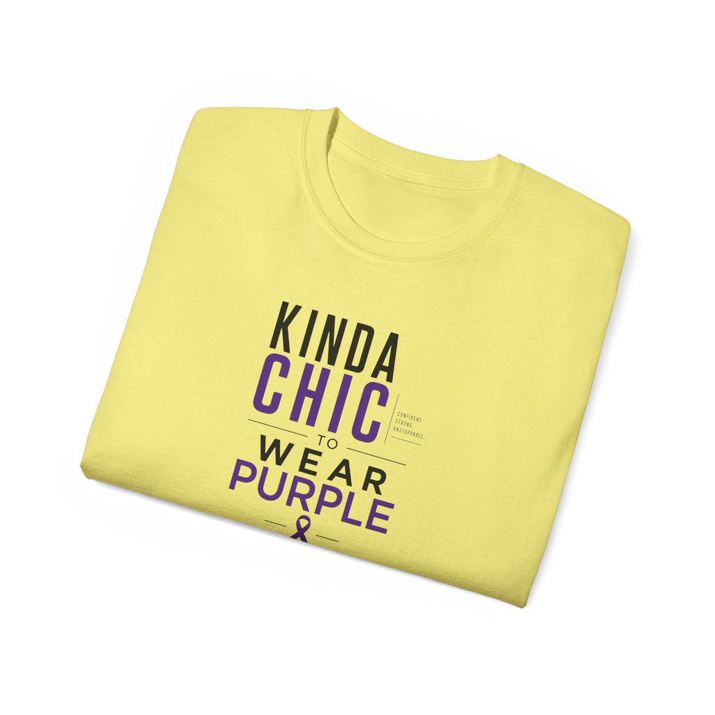 Kinda Chic to Wear Purple Epilepsy Awareness T-Shirt