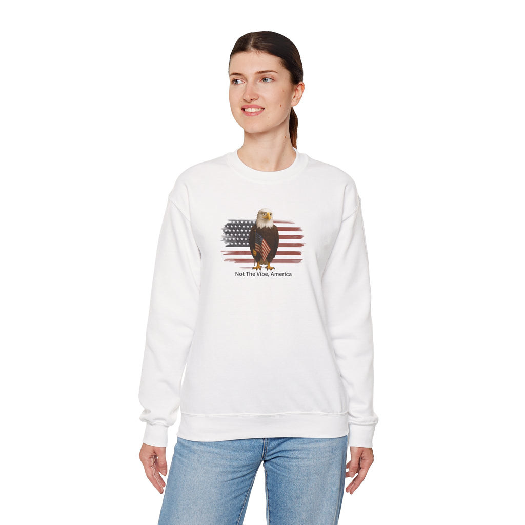 Not the Vibe, America – Political Parody Crewneck Sweatshirt