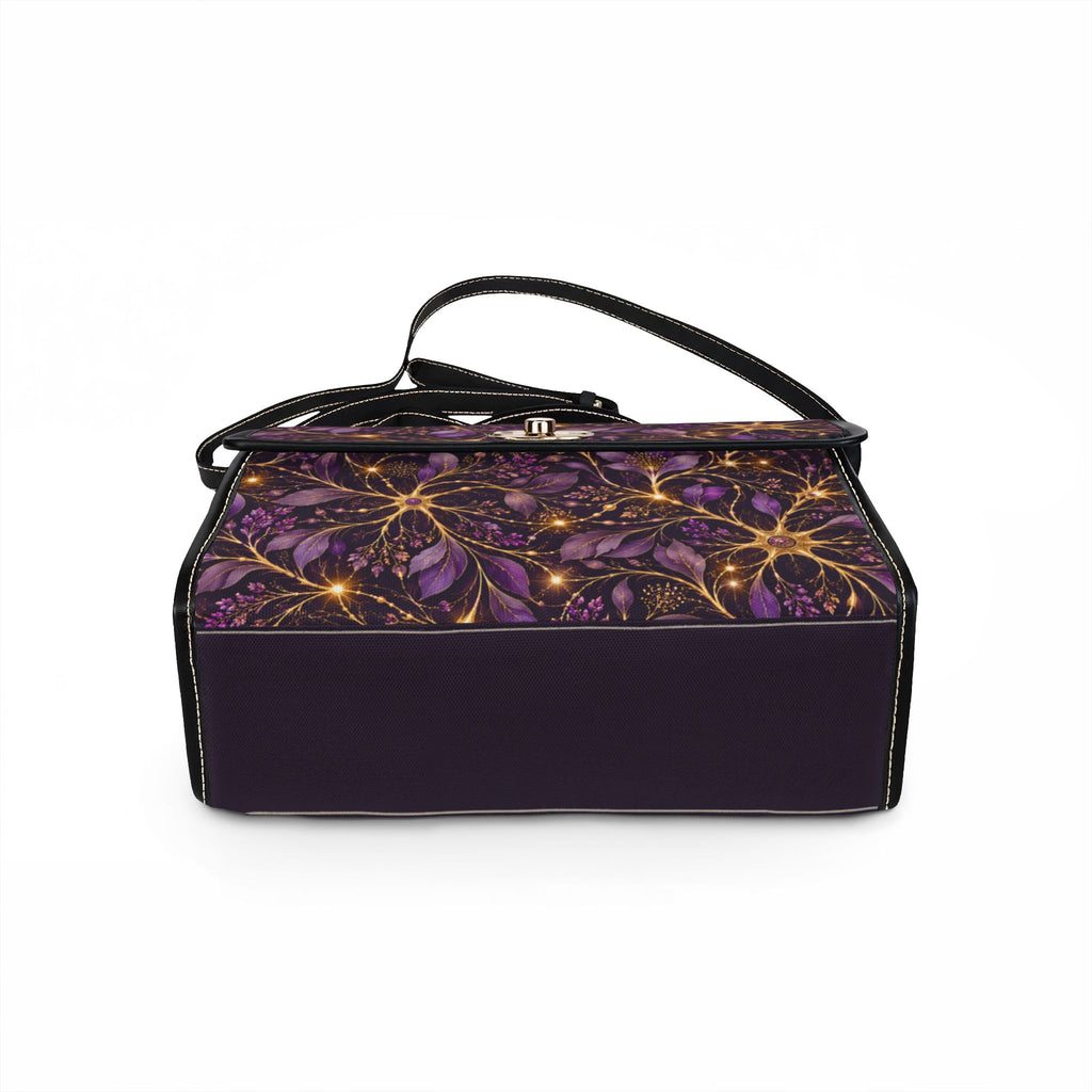 Beautifully Miswired Neuron Floral Satchel Bag | Epilepsy Awareness Handbag