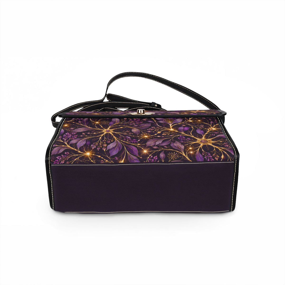 Beautifully Miswired Neuron Floral Satchel Bag | Epilepsy Awareness Handbag
