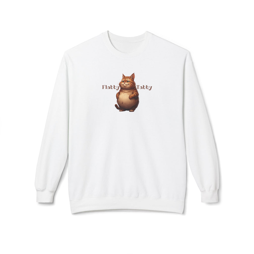 Flabby Tabby Fleece Sweatshirt | Cozy Casual Wear