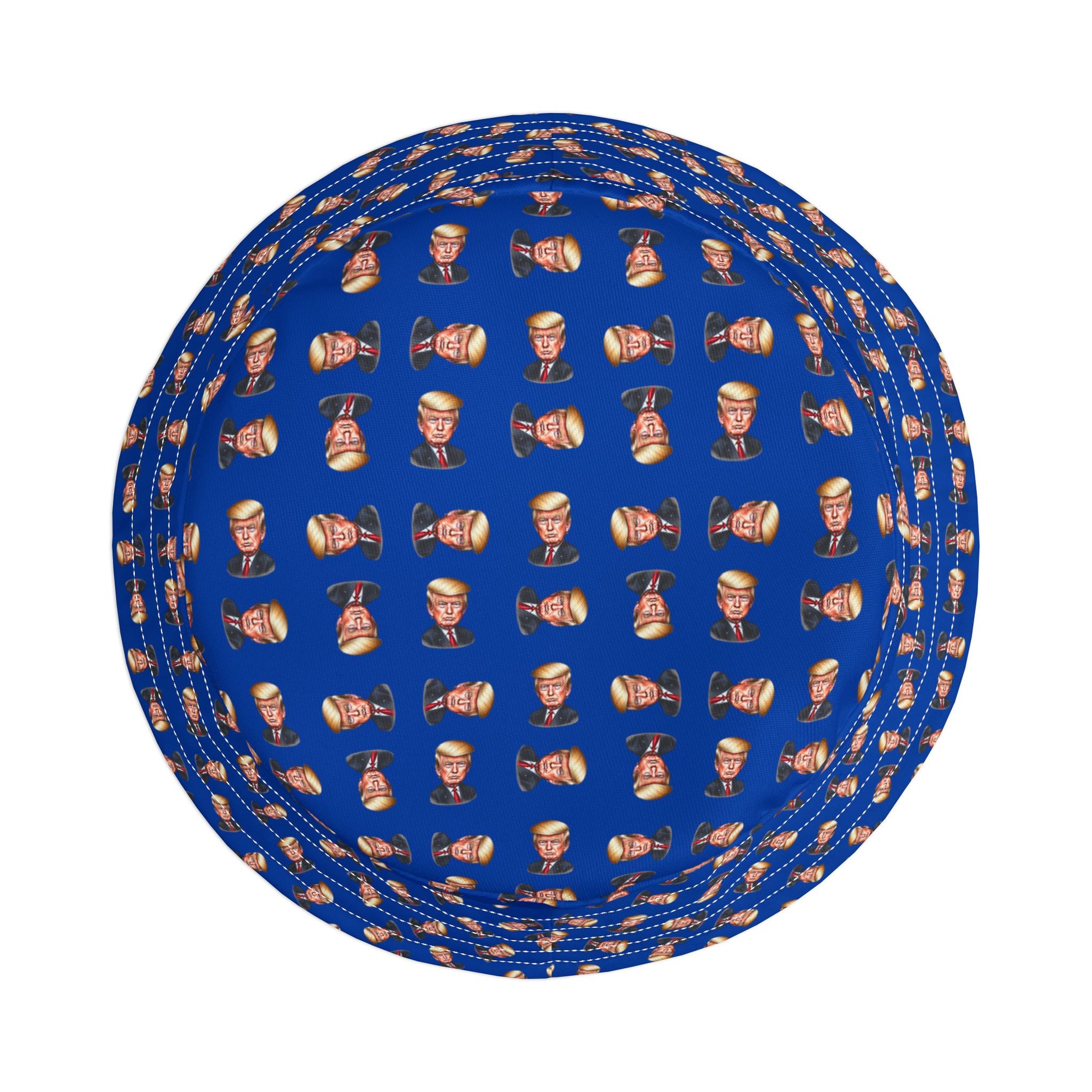 Trump Faces Printed Bucket Hat for Summer Fun