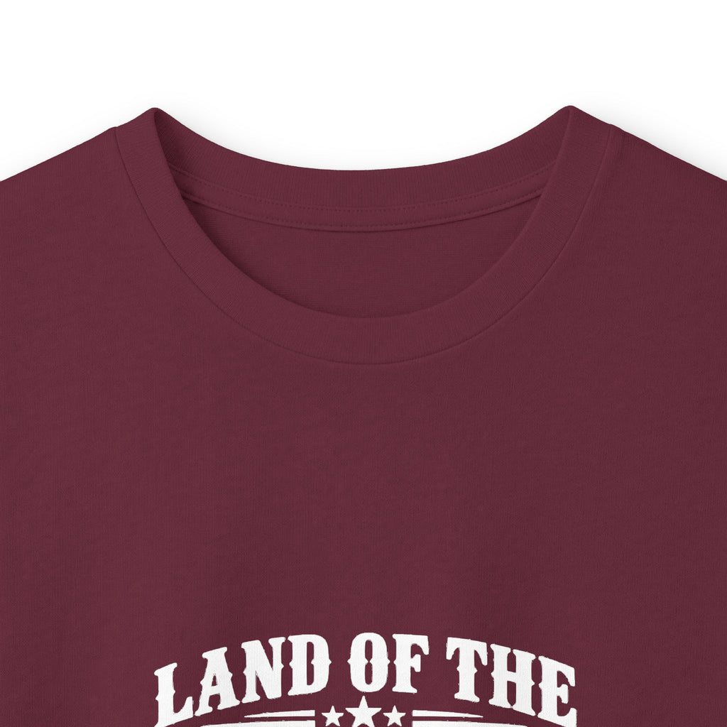 Land of the Free Long Sleeve T-Shirt | Vintage Patriotic American Freedom Tee