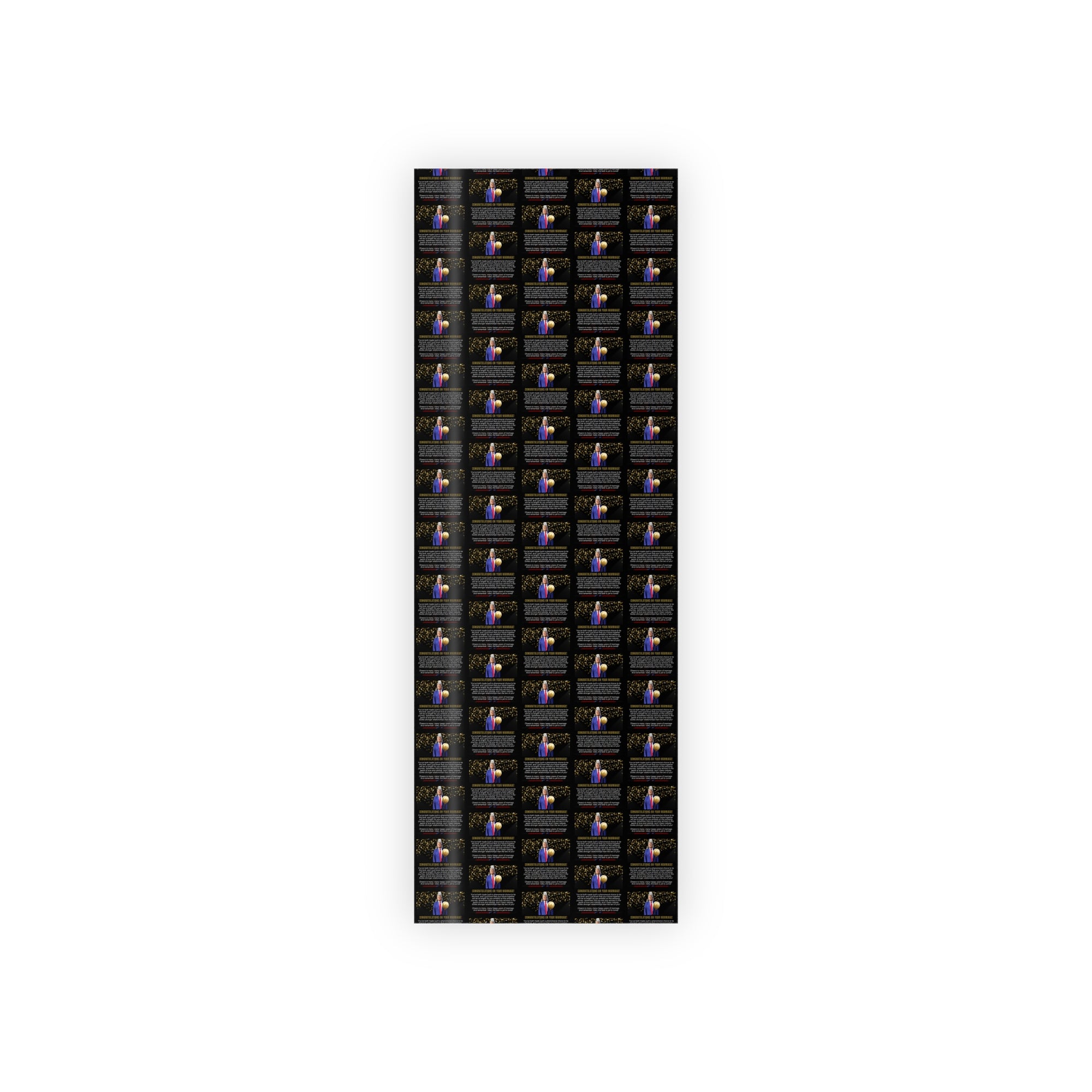 Trump Wedding Gift Wrapping Paper Rolls, 1pc