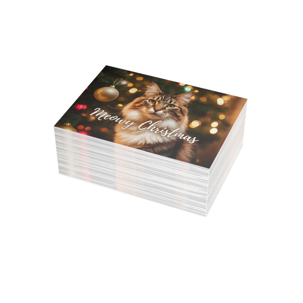 Pretty Meowy Christmas Postcard Bundles (envelopes included)