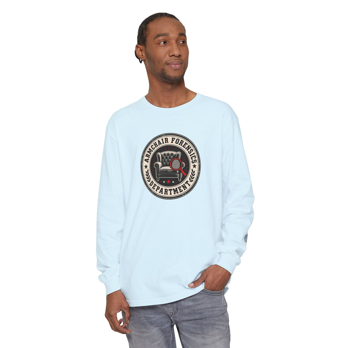 Armchair Forensics Department Long Sleeve Shirt | True Crime Investigator Tee