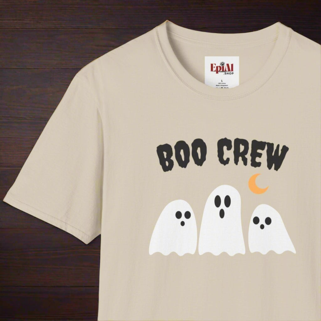 Halloween Boo Crew Unisex T-Shirt, Spooky Apparel, Ghost Lovers, Halloween Costume, Fall Fashion