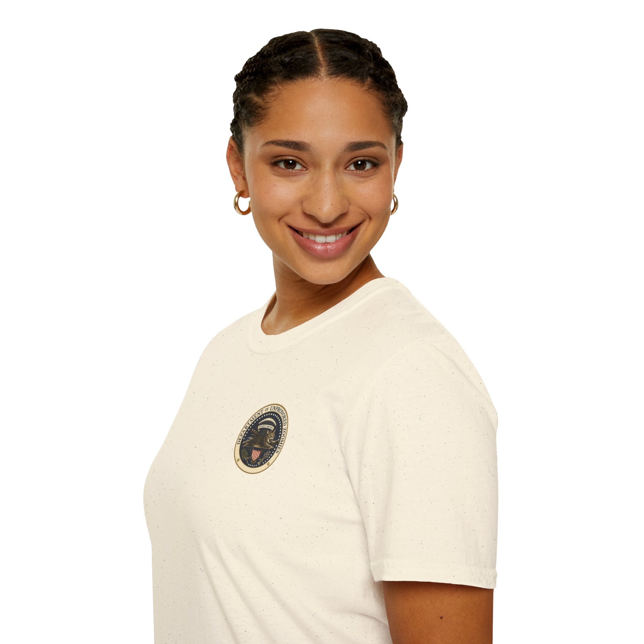Department of Unprovoked Zoomies Cat T-Shirt | Faux Government Seal Tee