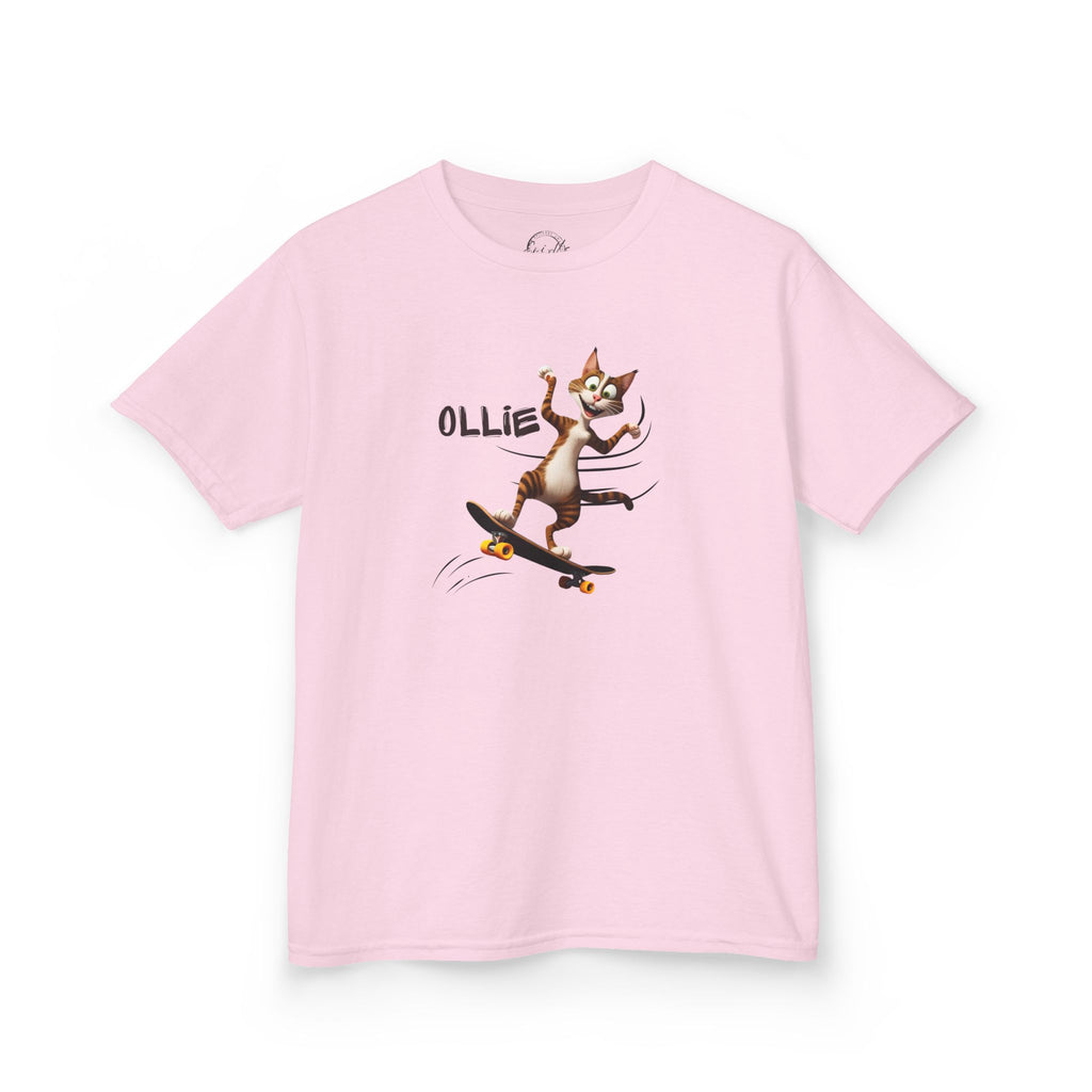 Kids Ollie Cat Tee - Fun and Playful Cotton T-Shirt for Children