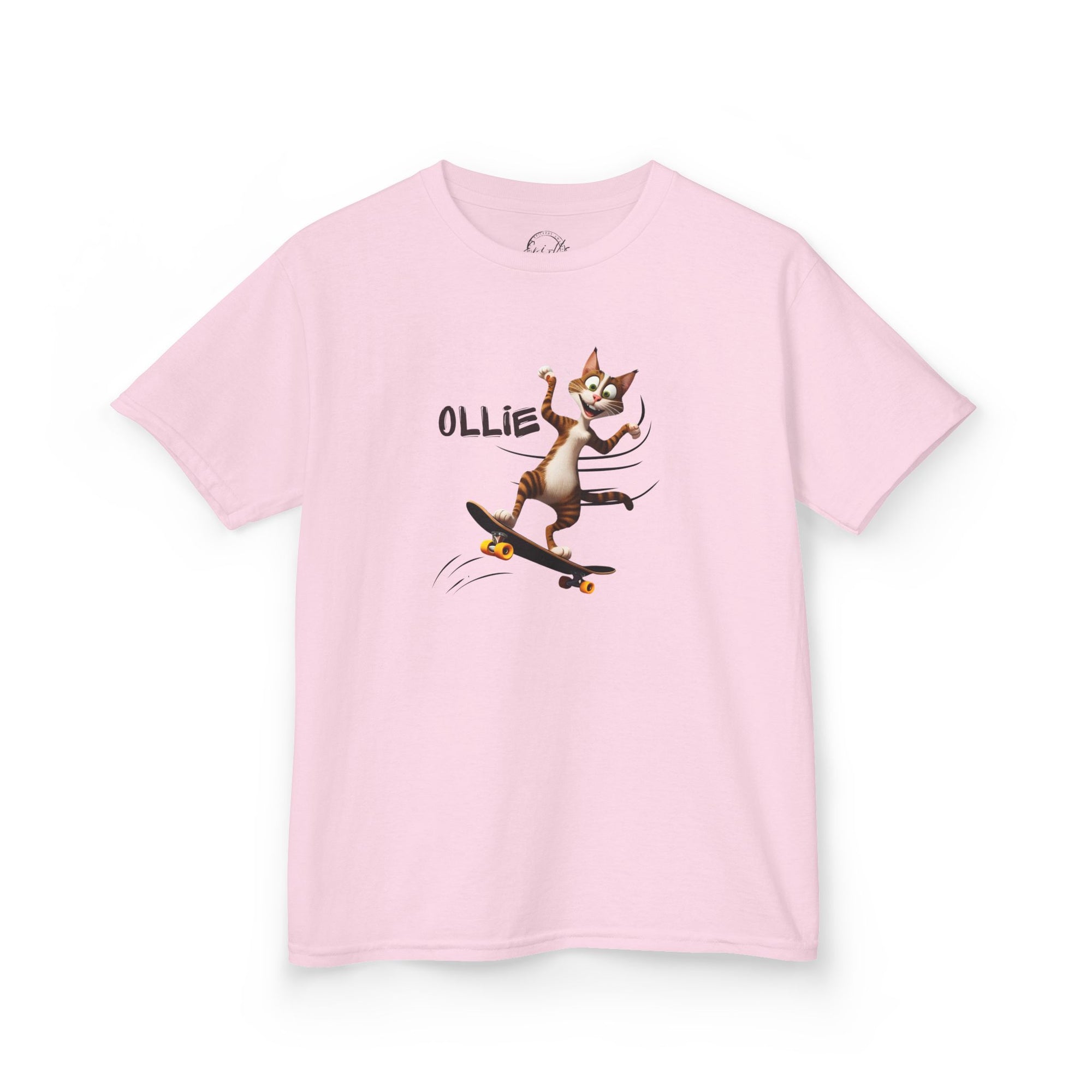 Kids Ollie Cat Tee - Fun and Playful Cotton T-Shirt for Children