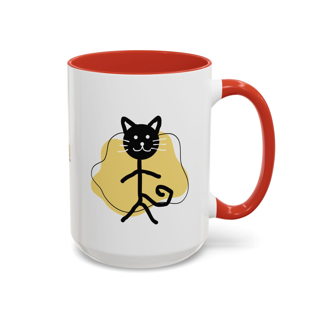 Playful Cat Accent Coffee Mug - 11oz & 15oz