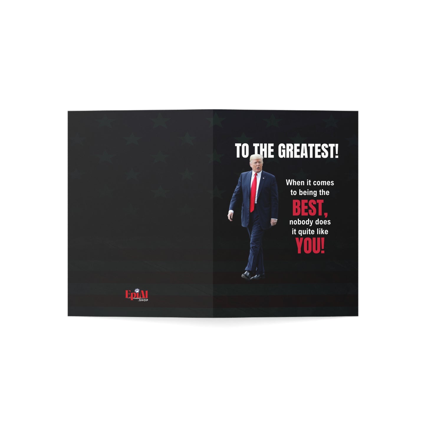 Novelty Trump All Occasion Greeting Cards - 'To the Greatest!' - Set of 1, 10, 30, or 50
