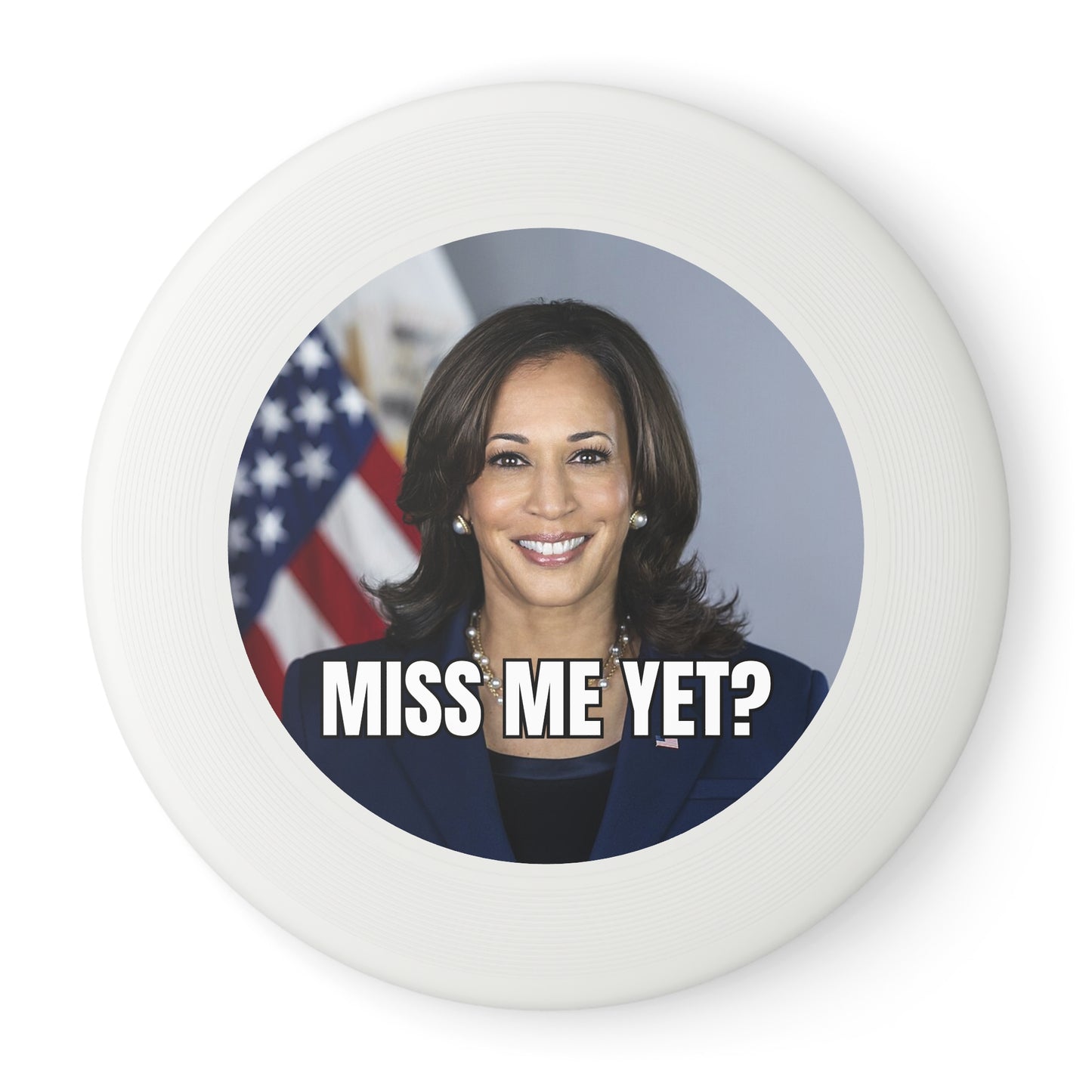 Funny Political Frisbee - 'Miss Me Yet?' Outdoor Game for Large Gatherings