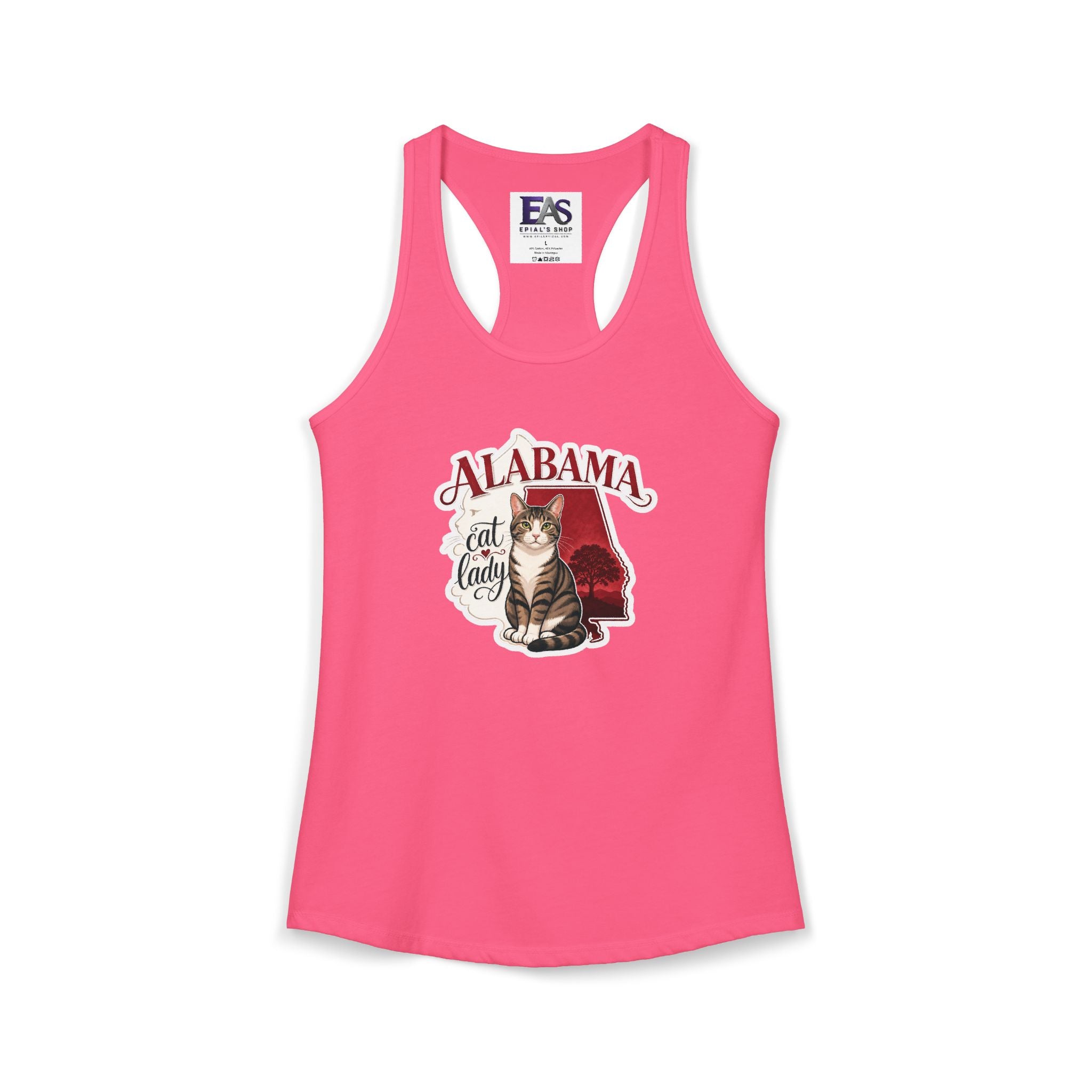 Alabama Cat Lady Women’s Racerback Tank Top