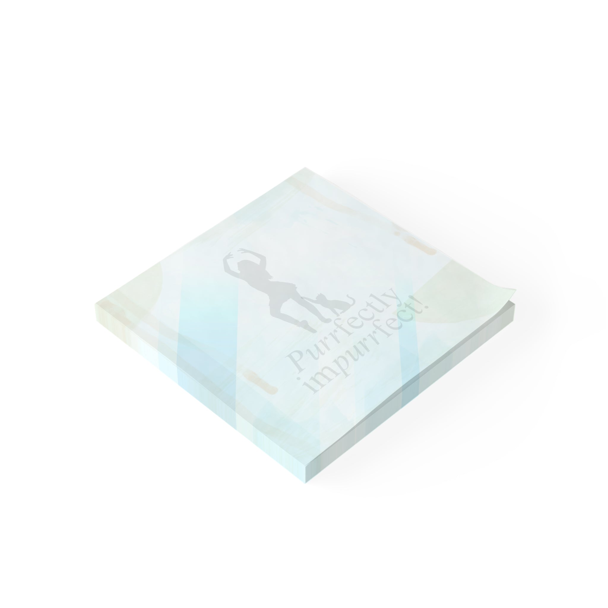 Photo depicting the ​Purrfectly Impurrfect Post-it® Note Pads from EpiAl's Shop.