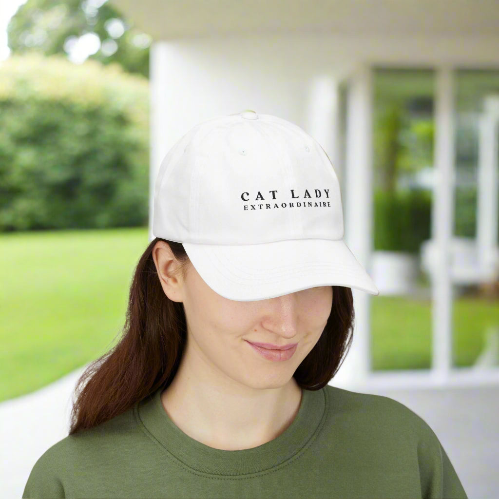 Cat Lady Extraordinaire Cap, Gift for Cat Ladies