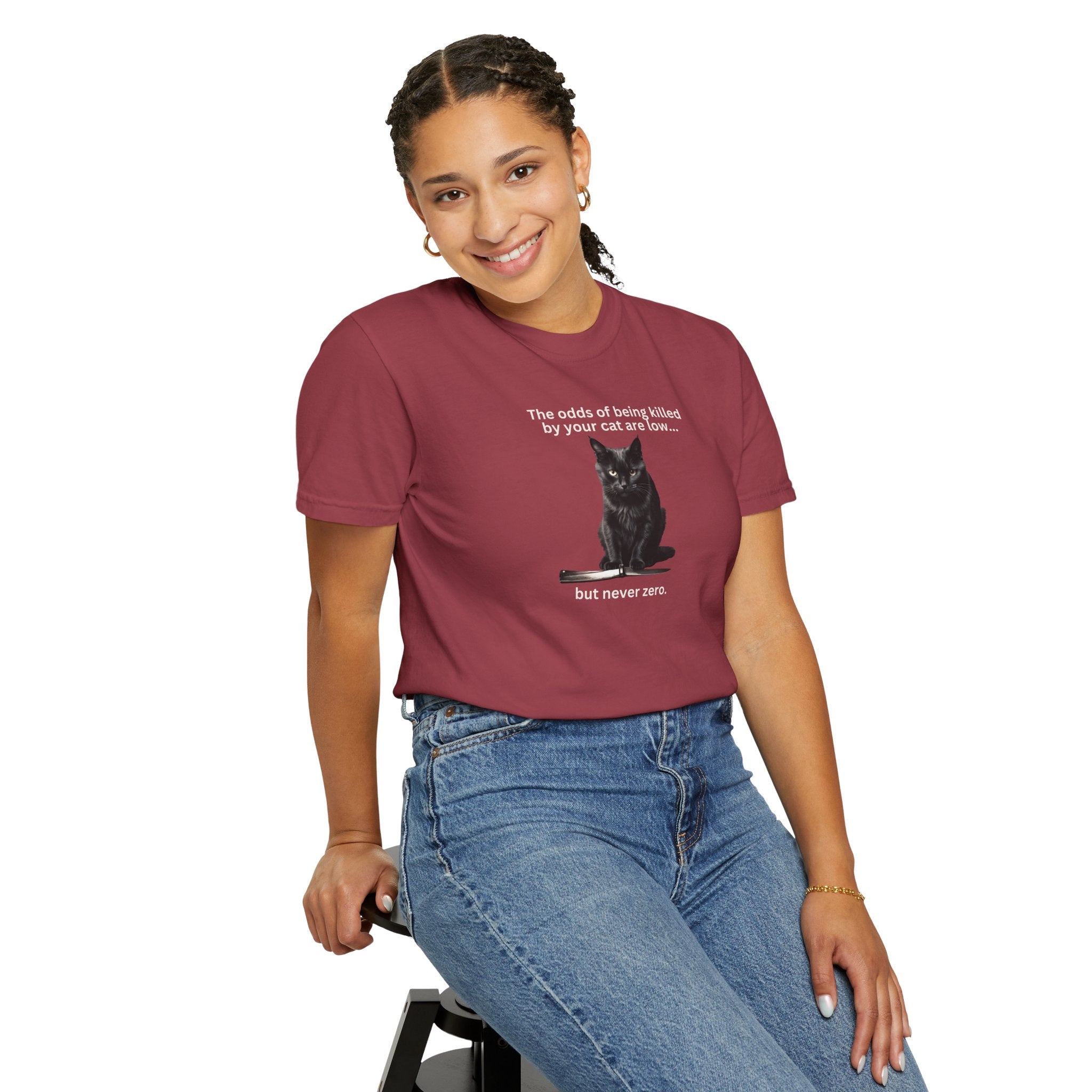 Photo depicting the ​Odds Unisex Garment-Dyed T-shirt from EpiAl's Shop.