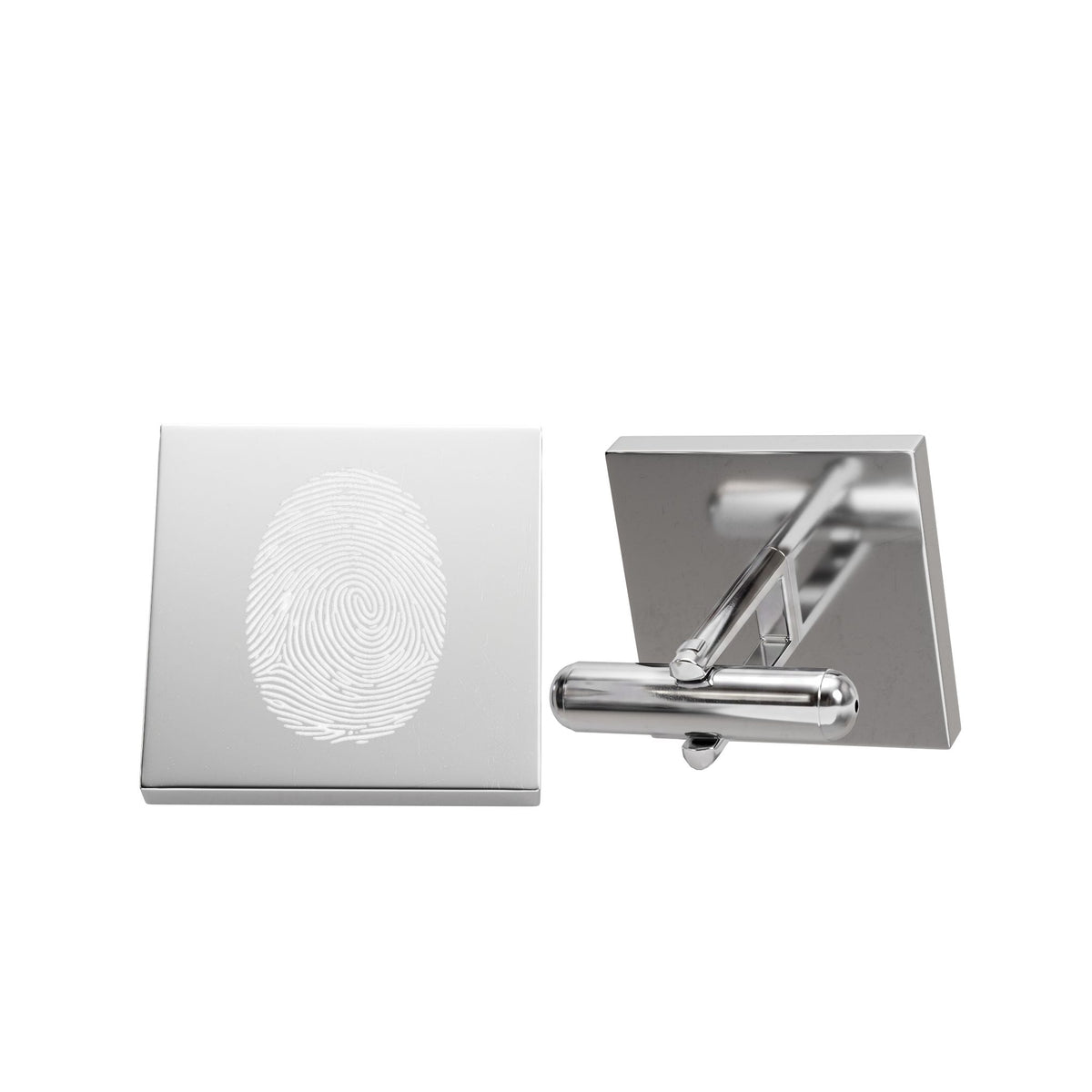 Crime Scene Confidential | Fingerprint Engraved Gold-Tone Cufflinks